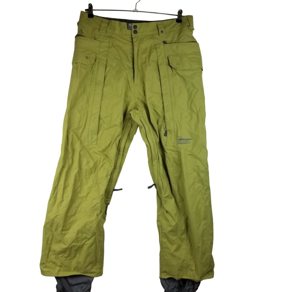 Burton Ronin La Cosa Nostra Mens Sz L Snowboard Ski Snow  Pants Bright Green